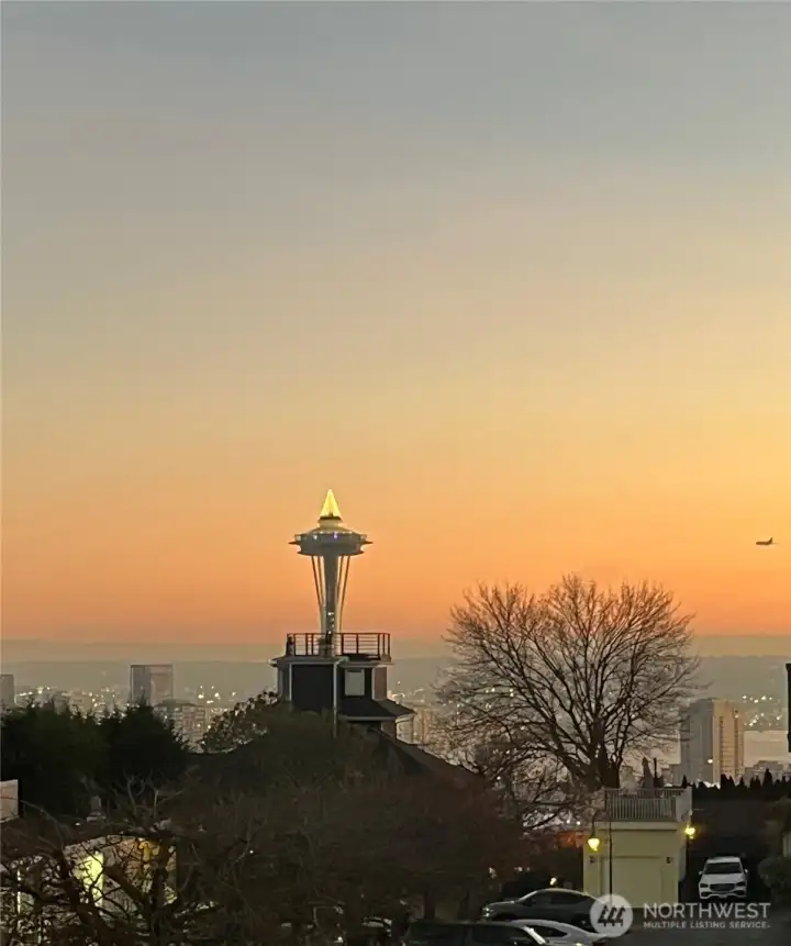 Space needle view taken by owner's phone from unit.