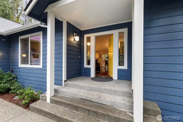 Only a couple of stairs, the rest is all one level.