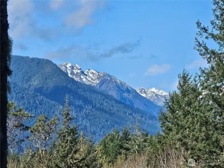 Mountain views from the top home site on the property.