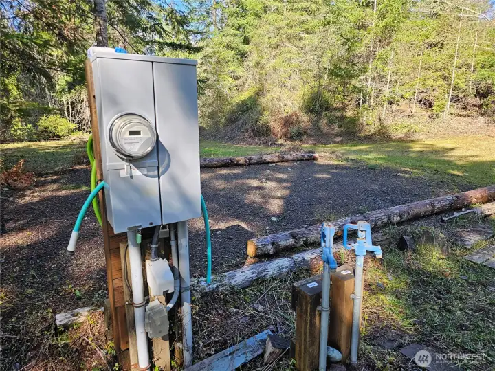 The bottom tier still has incredible views, and with a little clearing, they could be absolutely stunning. Electricity, water and septic are all installed and ready for your RV or tiny home.