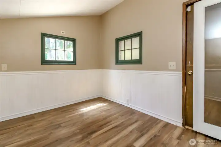 Den off of family room. Den off of family room.