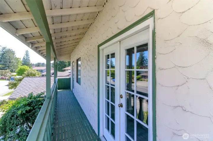 Front deck. Front deck.