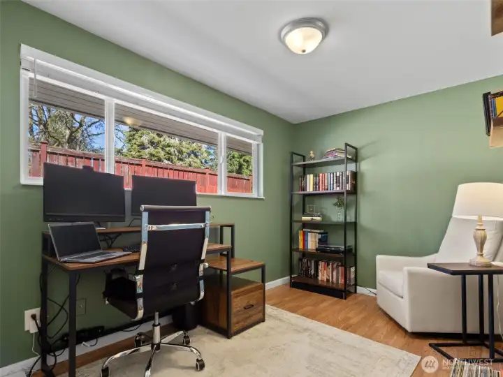 Bedroom 4--currently used as an office.