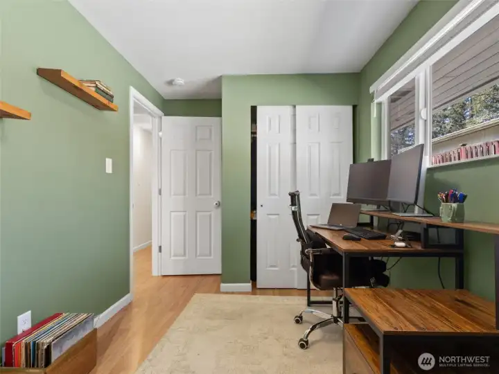 Bedroom 4 with view toward closet.