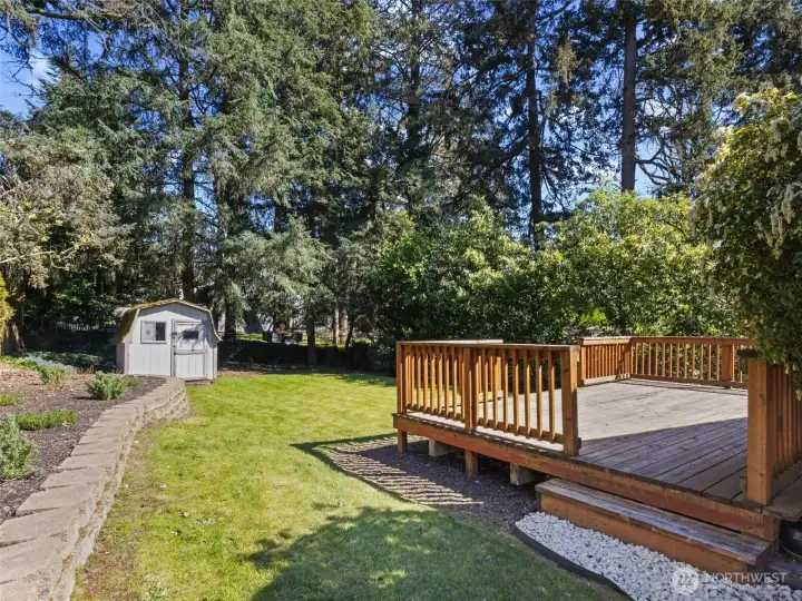 View toward back of lock. Back yard is fully fenced.