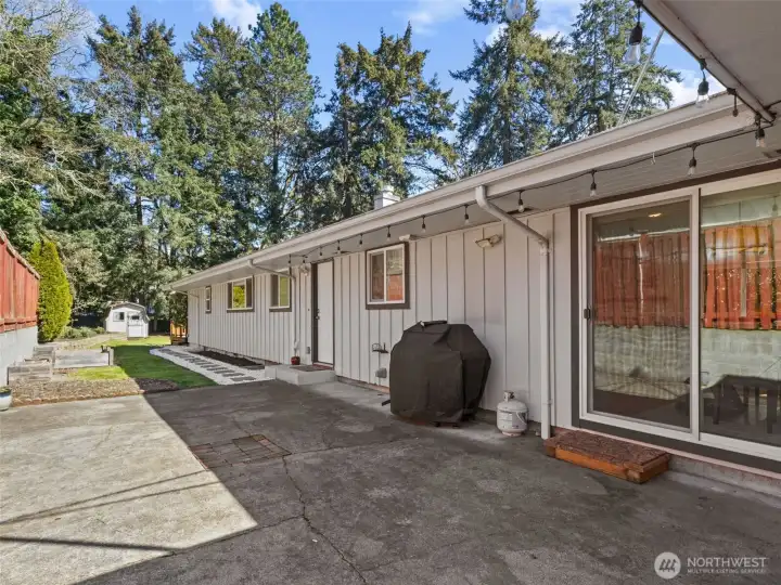 Patio area for entertaining and relaxing.