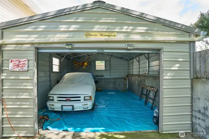 Detached Two Car Garage or Shop.