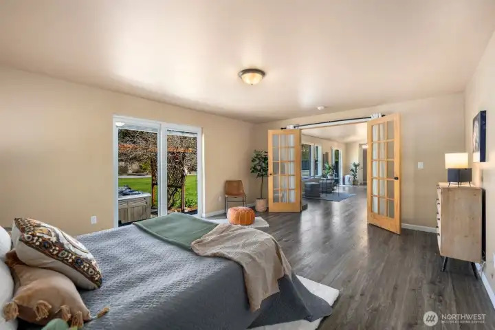 Beautiful custom French doors!