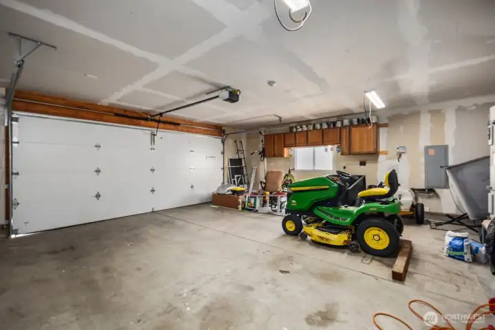 Finished and insulated garage, and the Seller is leaving all of his yard tools!  Ask me for all the details!