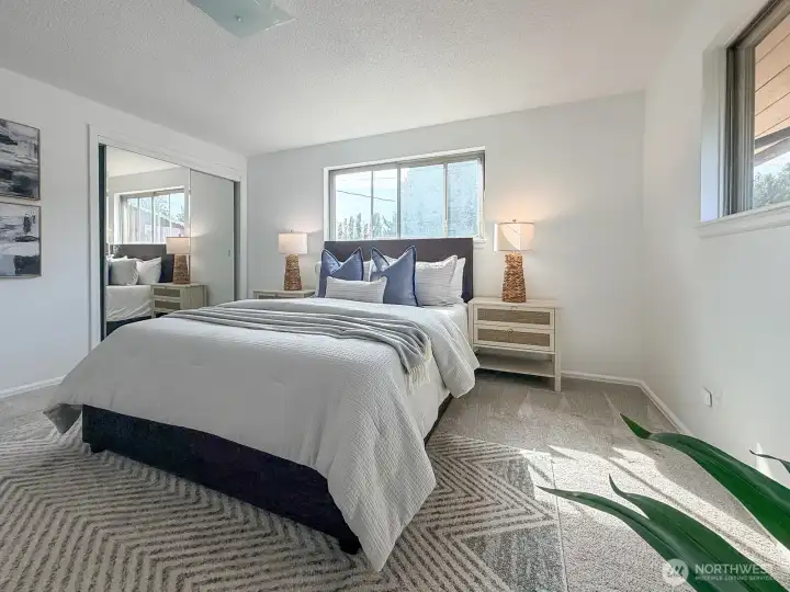 Main bedroom with private door to main bathroom