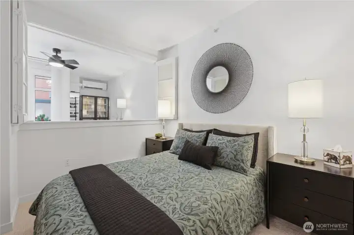 Comfortable primary suite with walk-in closet & new custom closet organizers leads to spa-like double vanity bath, the ultimate relaxation! Comfortable primary suite with walk-in closet & new custom closet organizers leads to spa-like double vanity bath, the ultimate relaxation!