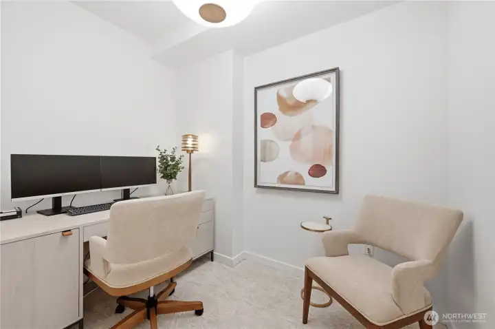 Cool open den area off the entry for the ideal work from home. Cool open den area off the entry for the ideal work from home.