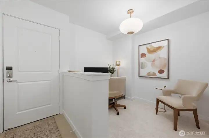 You can see the open den & it has space if you wanted to add a day bed for the drop in overnight guest. You can see the open den & it has space if you wanted to add a day bed for the drop in overnight guest.
