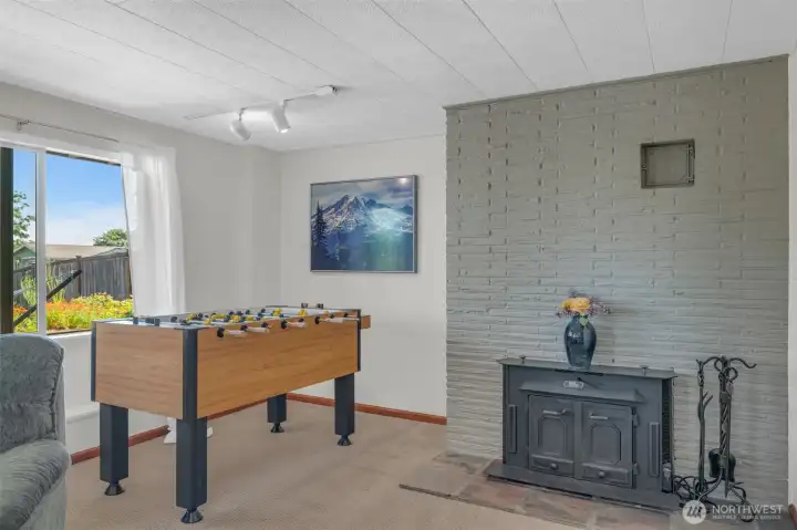 Plenty of room for recreation and entertaining.