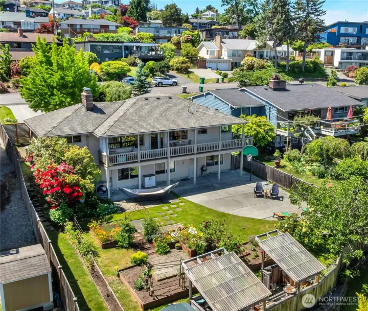 Beautiful outdoor spaces surrounded by mature landscaping.