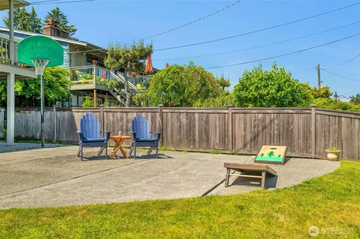 Expansive patio for outdoor entertaining.