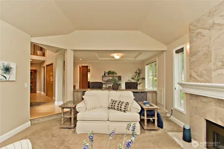 View of additional living room next to the formal dining.