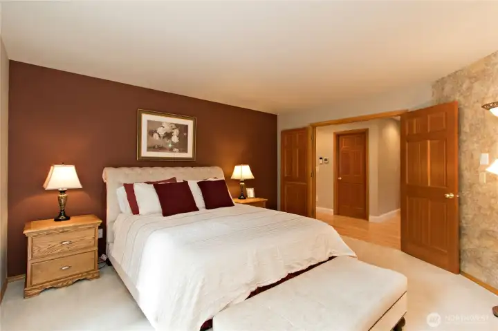 Primary bedroom on the main floor.