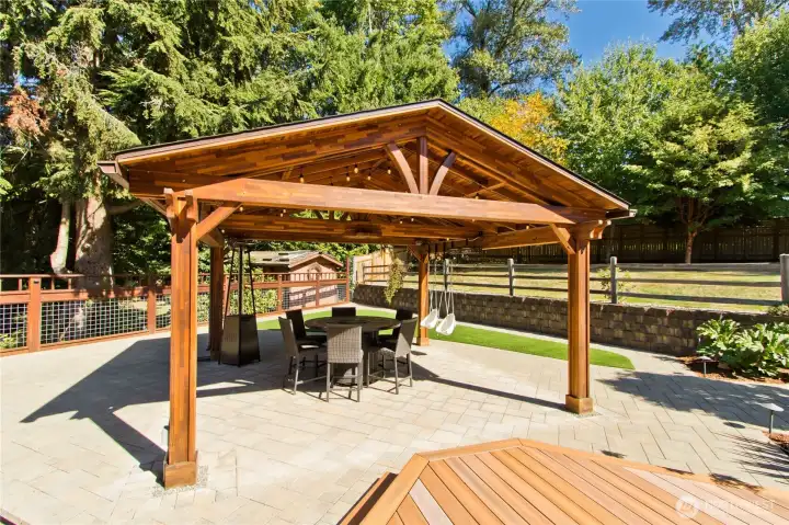 Professionally installed paver patio & walkways.