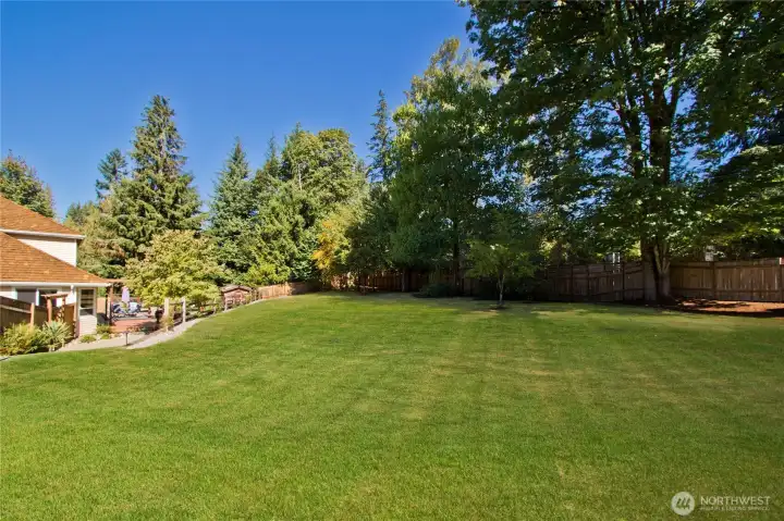 Very well maintained yard with fresh sod installed last fall.