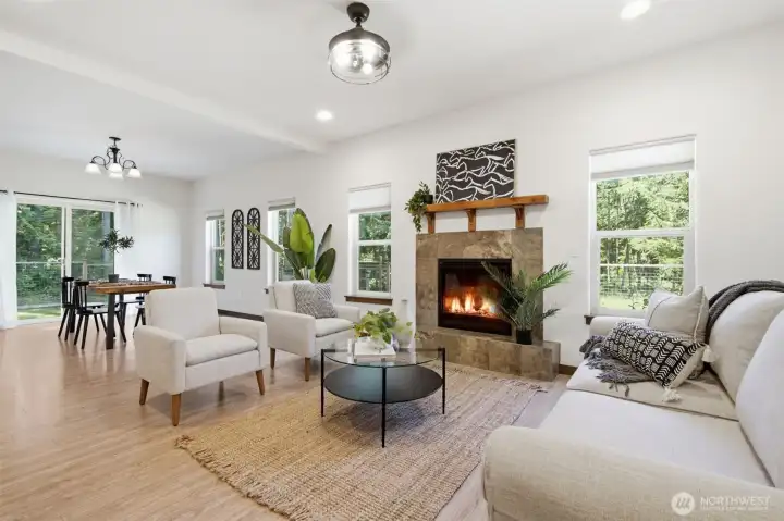 Open concept living area