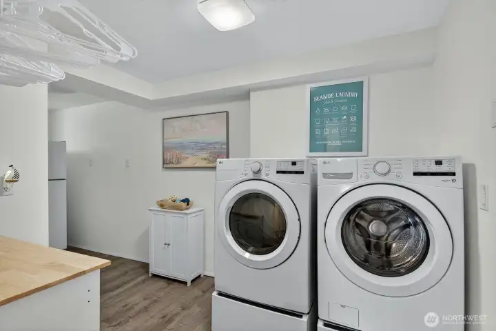 Large laundry area