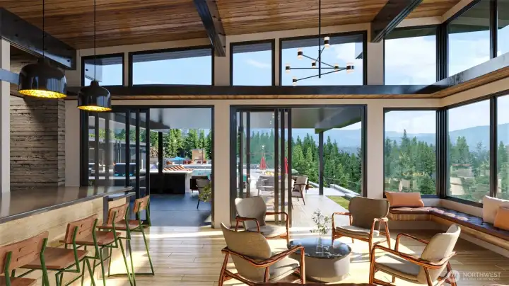 The nearly completed Skyline Ridge Lodge/Pool The nearly completed Skyline Ridge Lodge/Pool