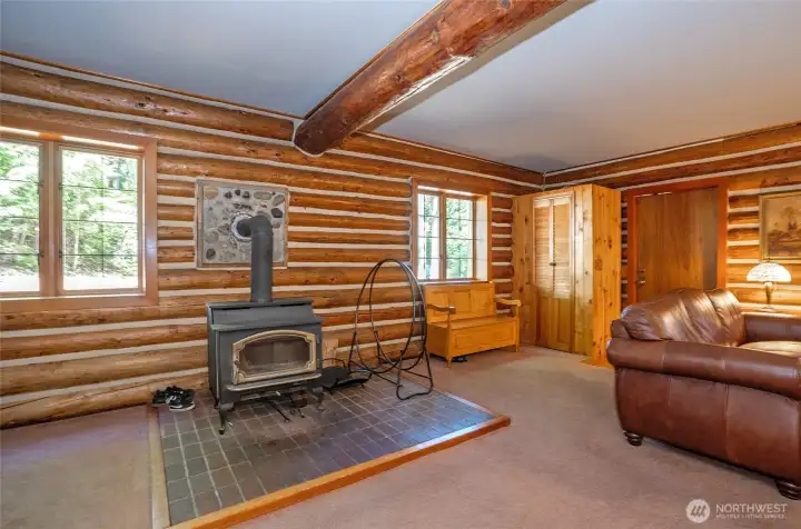 Large wood stove