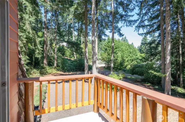 View from primary deck