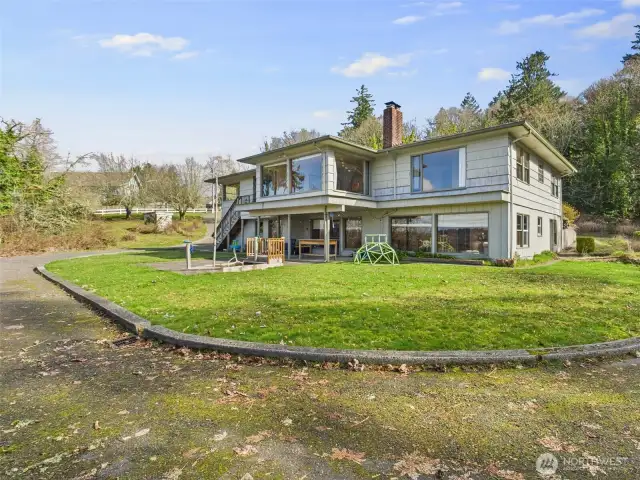 REAR OF HOME - Large Grassy Yard!