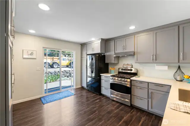 Updated kitchen with SS appliances
