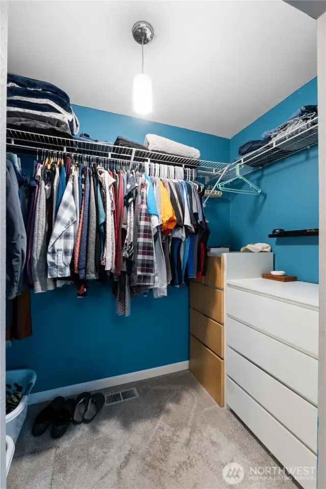 Primary walk in closet