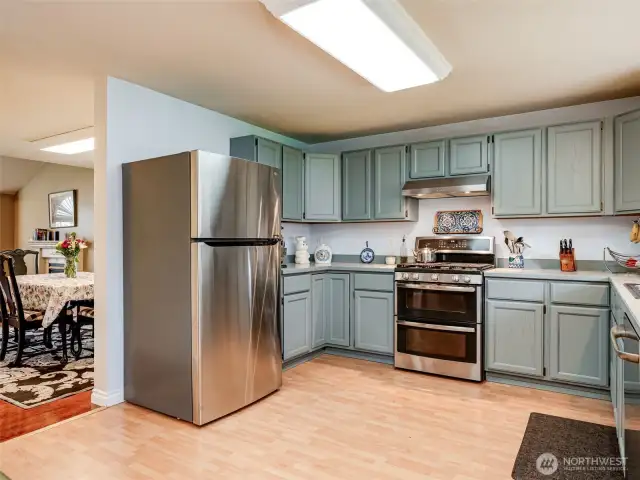 Spacious updated kitchen.