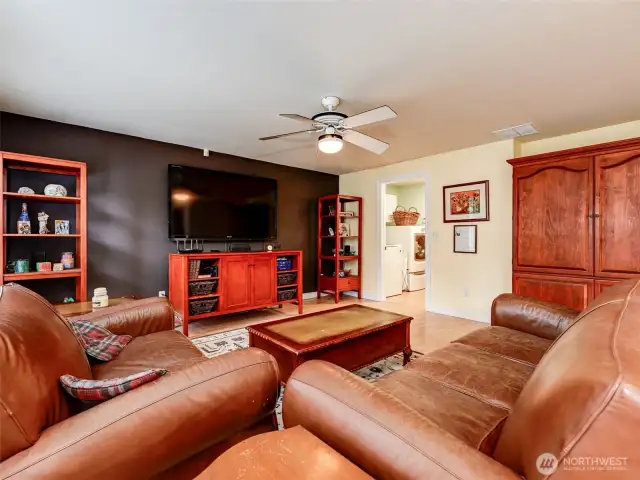 Family room perfect for entertaining.