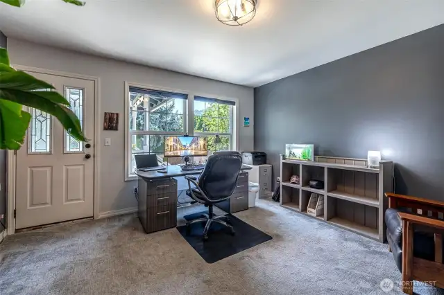 Dedicated office, could be a bedroom as well.