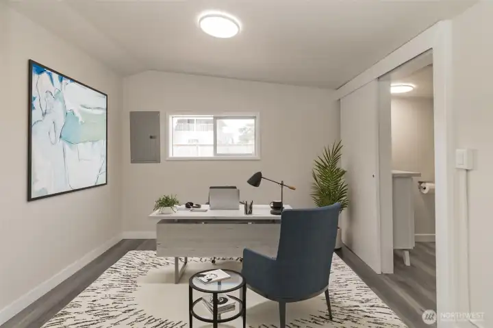 Virtually Staged- Could be used as a bdrm, Office or Den