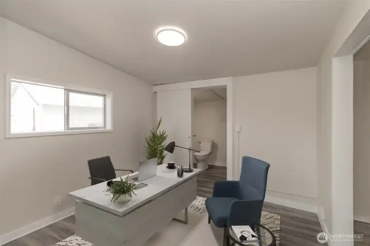 Virtually Staged- Could be used as a bdrm, office or den