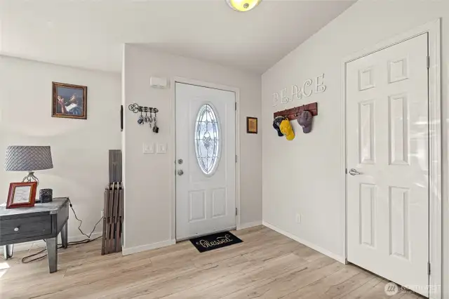 Light, bright entryway