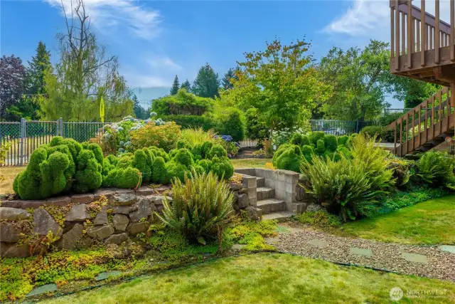 Lovely terraced gardens.