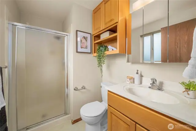 3/4 primary bedroom bathroom.