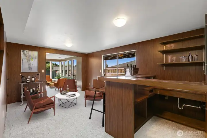 Lower Rec Room / Bar. Virtual Staging.