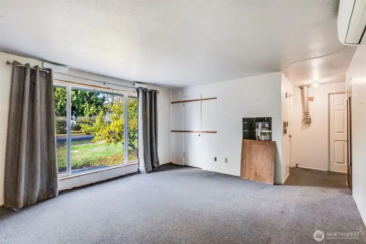 Large windows provide lots of natural light.