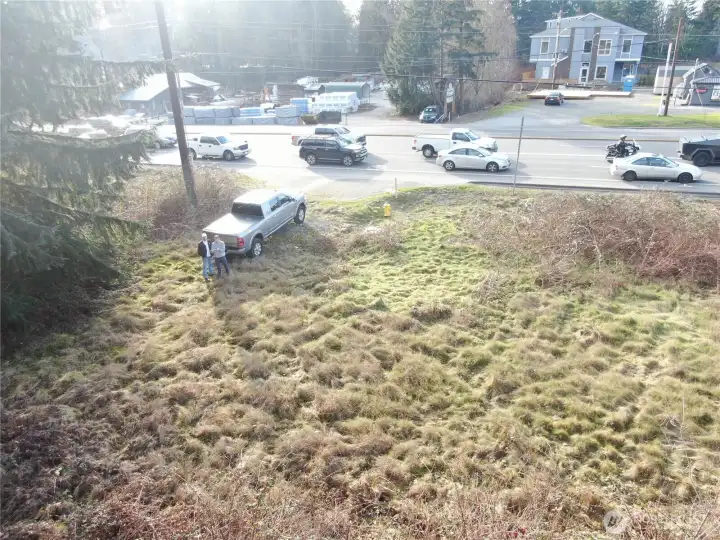 Driveway Entry from Hwy 9. Potential for Espresso Stand, Food Trucks, Billboard, or? Buyer to verify.