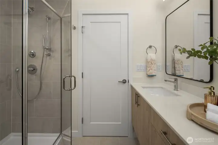 Primary suite 3/4 bath.