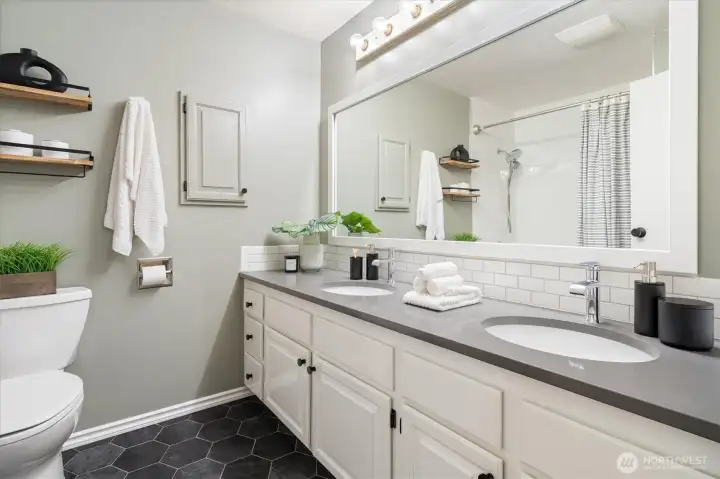 Beautifully updated bathroom.