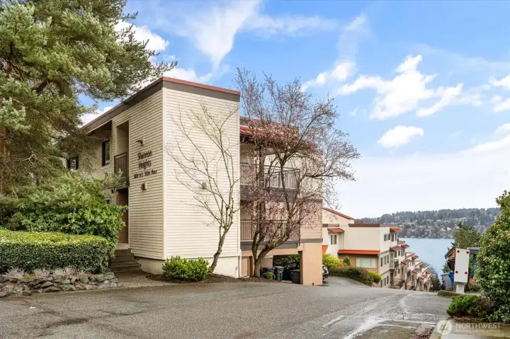 View from top of the street.