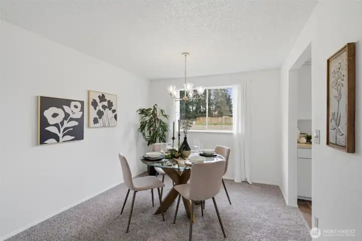 New light fixtures throughout the house.