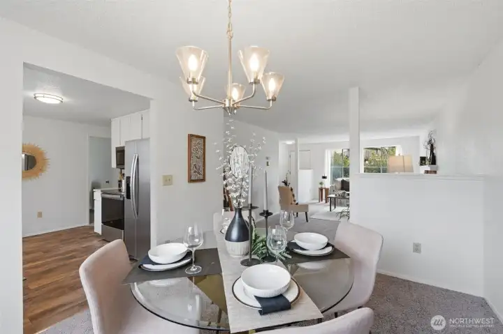 Convenient dining area just off the kitchen, designed for smooth flow and everyday comfort.