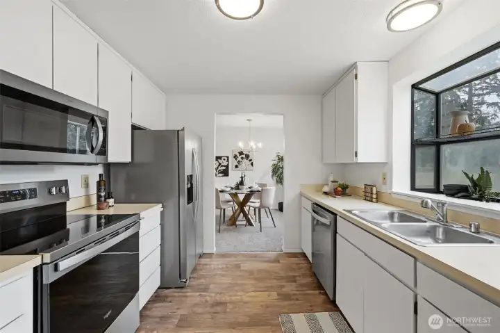 All brand new appliances in this cozy kitchen.