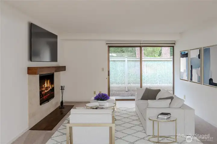 Large living room (virtual staging)